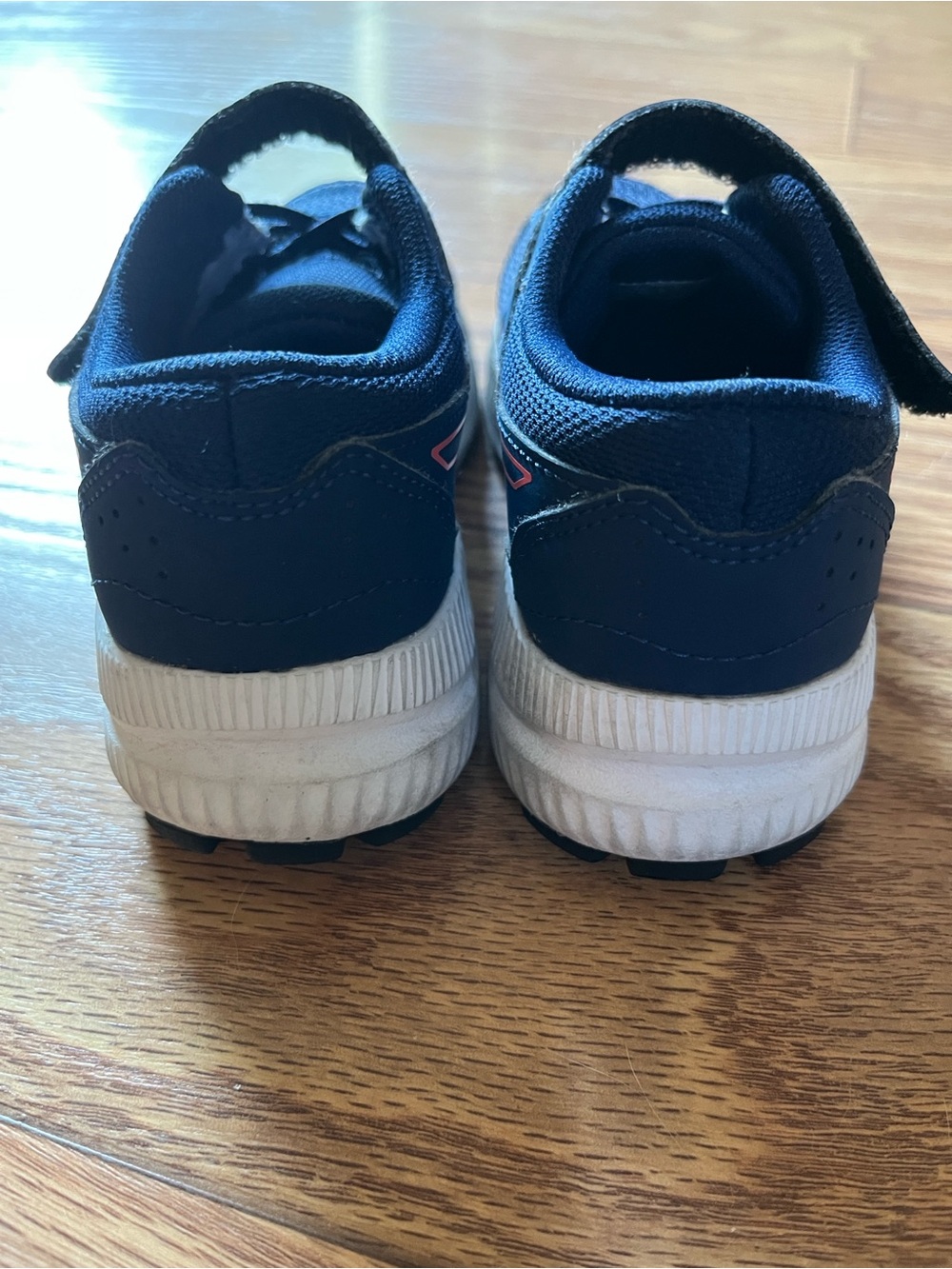 ASICS Kids Navy with Pink Accent Hook-and-Loop Sneakers - Picture 5 of 6